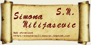 Simona Milijašević vizit kartica